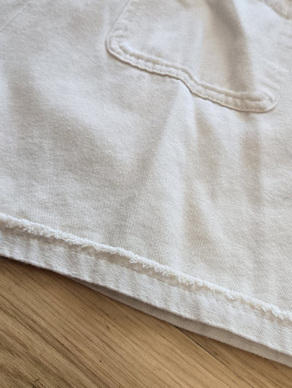ChouYatou Short-Sleeve Button Romper in Light Beige - Picture 10 of 11
